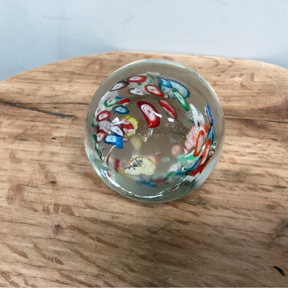 Vintage Millefiori Style Glass Art Paperweight - Excellent Gently Used Condition - Picture 10 of 15